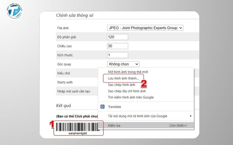 Hướng dẫn chi tiết cách tạo mã vạch với iCheck Scanner bước 3